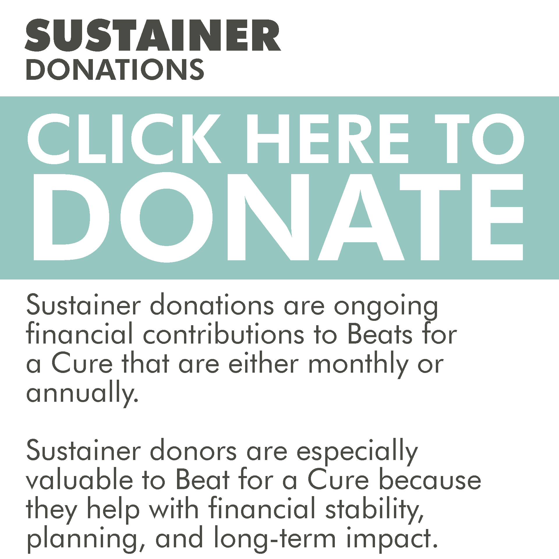 Sustainer Donations
